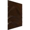 Ekena Millwork 19 5/8in. W x 19 5/8in. H Wave EnduraWall Decorative 3D Wall Panel Covers 2.67 Sq. Ft. WP20X20WVAMB - alternate 4